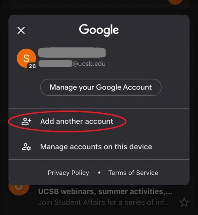 Add new account